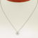 14kt White Gold 0.20 ctw Diamond Solitaire Pendant - 4