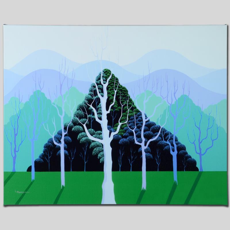 Eucalyptus by Holt, Larissa: Larissa Holt, a student of distinguished artist Eyvind Earle(1916-2000), uses bold colors and breathtaking scenery to create images of Nature in her own unique style. "Eucalyptus" is a limited edition