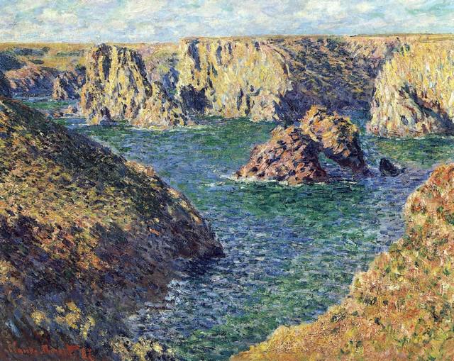 Claude Monet - Port-Donnant: Artist: Claude Monet - Title: Port-Donnant - Medium: Fine Art Reproduction Giclee on Canvas - Image Size: Approximately 25.5 inches x 32 inches - Unframed on Unstretched Canvas - Biography: Claude Mon