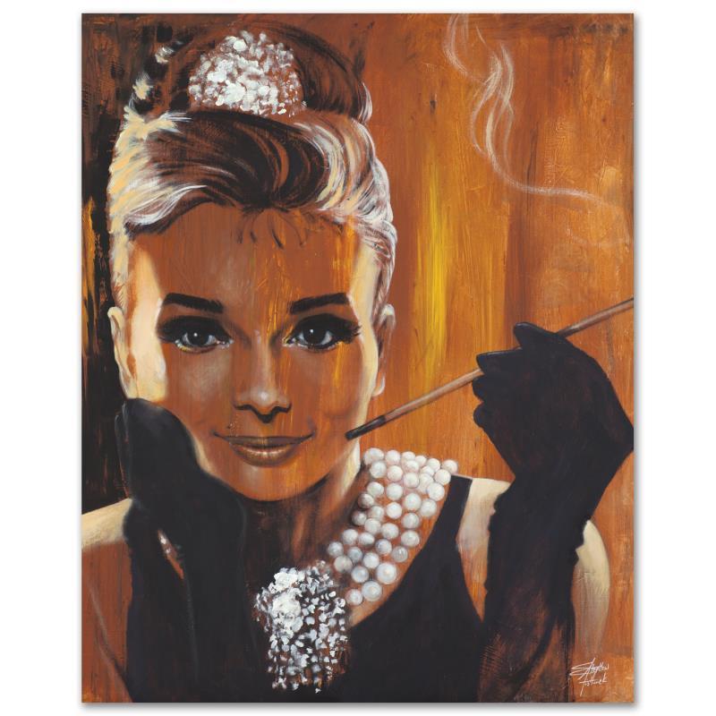 "Breakfast" Limited Edition Giclee on Canvas by Stephen: With bright colors and expressive lines, Stephen Fishwick puts a unique spin on pop culture portraits. "Breakfast" is a limited edition giclee on stretched canvas, numbered and bears the artist's auth