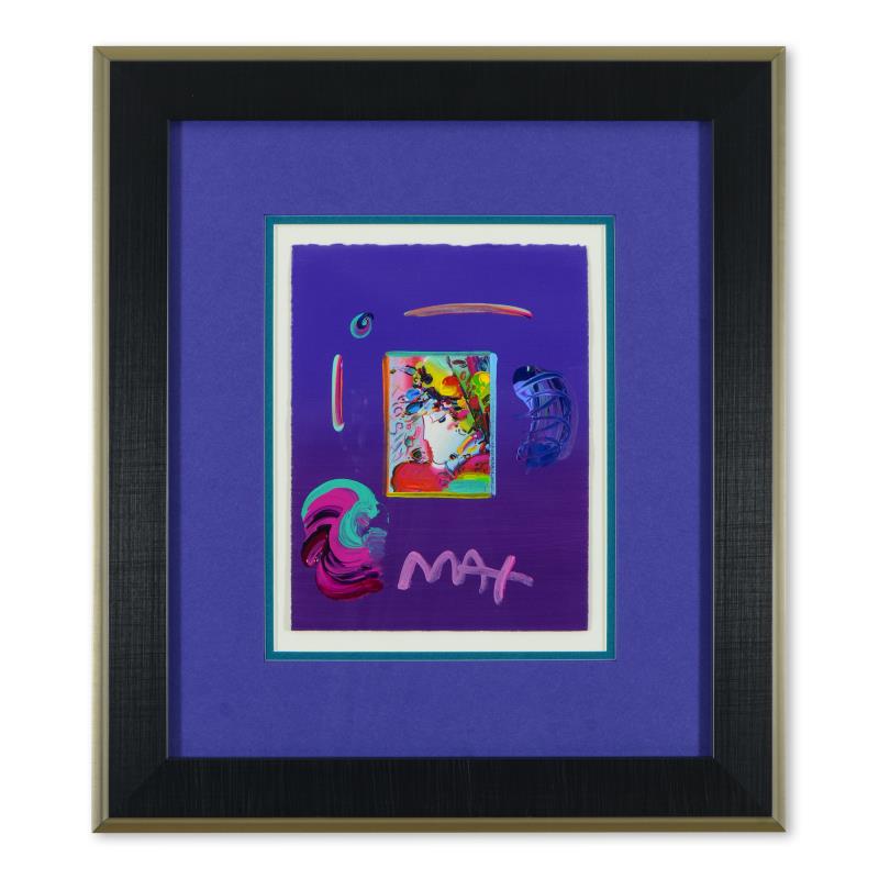 Peter Max, "Statue of Liberty" Framed One-Of-A-Kind: "Statue of Liberty" is a one-of-a-kind acrylic mixed media on paper, hand signed by Peter Max. This piece comes custom framed. Includes Certificate of Authenticity from Peter Max Studios. Measures app