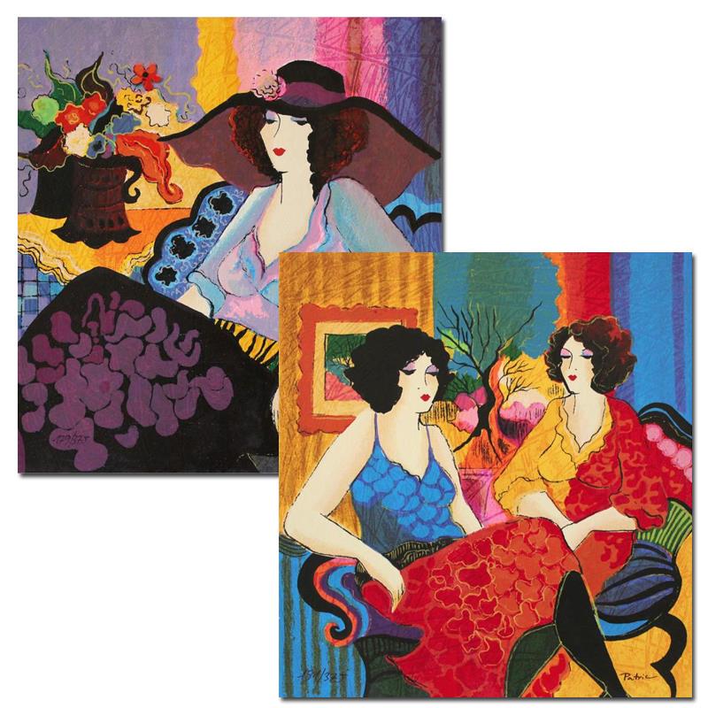 Patricia Govezensky, "Noa and Models Talking" Hand: "Noa and Models Talking" is a 5 piece set of limited edition Serigraph on Paper by Patricia Govezensky. The pieces are individually numbered and hand signed by the artist and come with a letter of aut