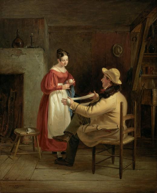 William Sidney Mount - Winding Up: Artist: William Sidney Mount - Title: Winding Up>Medium: Fine Art Giclee on Canvas - Image Size: Approximately 20 inches x 16.25 inches - Framed: Unframed on Unstretched Canvas - Biography: William Si