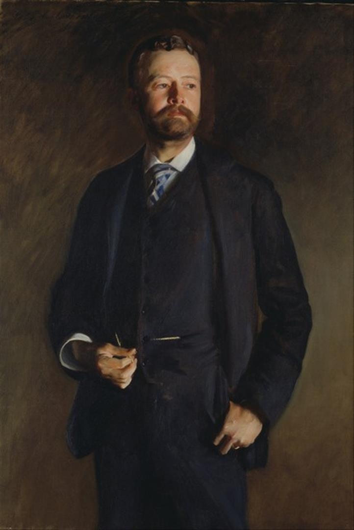 Sargent - Henry Cabot Lodge: Artist: John Singer Sargent - Title: Henry Cabot Lodge - Medium: Fine Art Giclee on Canvas - Image Size: Approximately 20 inches x 13.25 inches - Framed: Unframed on Unstretched Canvas - Sargent's bro