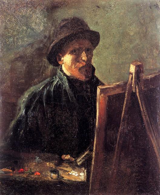 Van Gogh - Self-Portrait With Dark Felt Hat At The