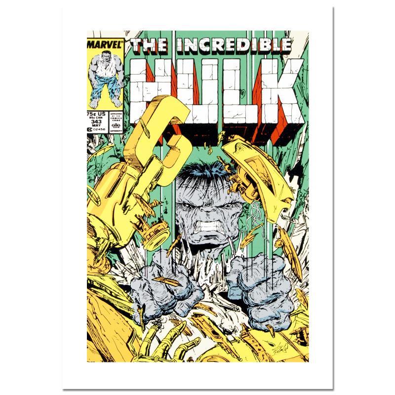 Stan Lee Signed, "The Incredible Hulk #343" Numbered: A piece of comic book history, this limited edition print, drawn by Todd MacFarlane, recreates a famous cover of the classic Incredible Hulk series. Inarguably one of the most influential artists in c