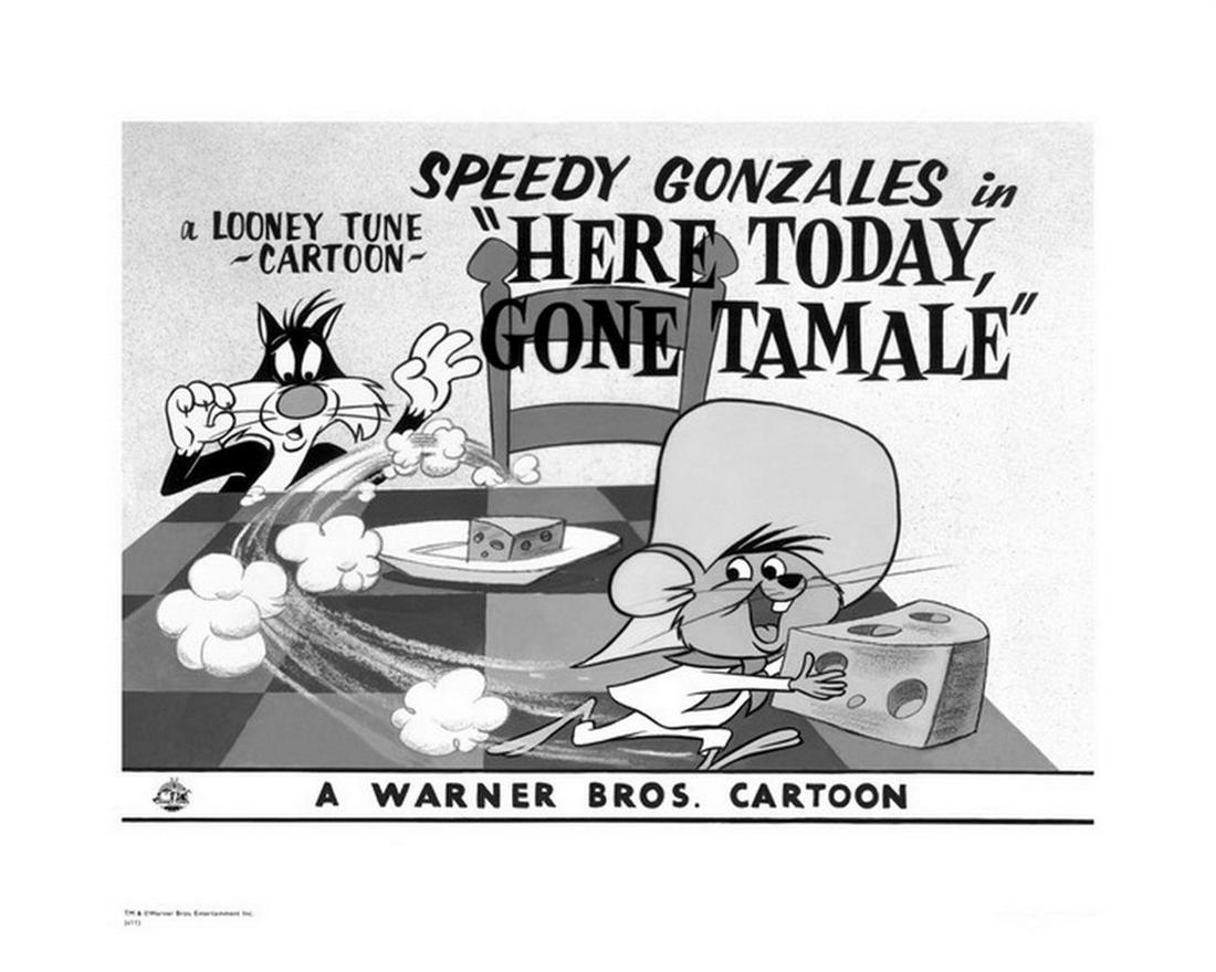 Warner Brothers Hologram Gone Tamale: Artist: Warner Brothers - Title: Gone Tamale - Medium: Giclee on Fine Art Paper - Limited Edition: 500 - Image Size: Approximately 12 Inches x 16 inches - Paper Size: Approximately 16 inches x 20 inch