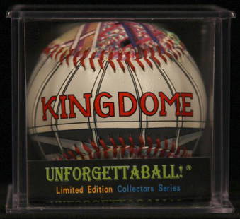 Unforgettaball! "Kingdome" Collectable Baseball: Unforgettaball! "Kingdome" Collectable Baseball. Unforgettaball! "Kingdome" Limited Edition Collector's Series hand-designed baseball.