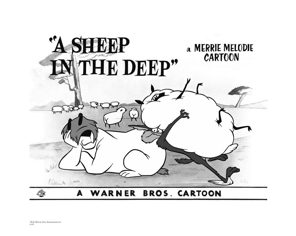Warner Brothers Hologram A Sheep in Deep Flock: Artist: Warner Brothers - Title: A Sheep in Deep Flock - Medium: Giclee on Fine Art Paper - Limited Edition: 500 - Image Size: Approximately 12 Inches x 16 inches - Paper Size: Approximately 16 inches