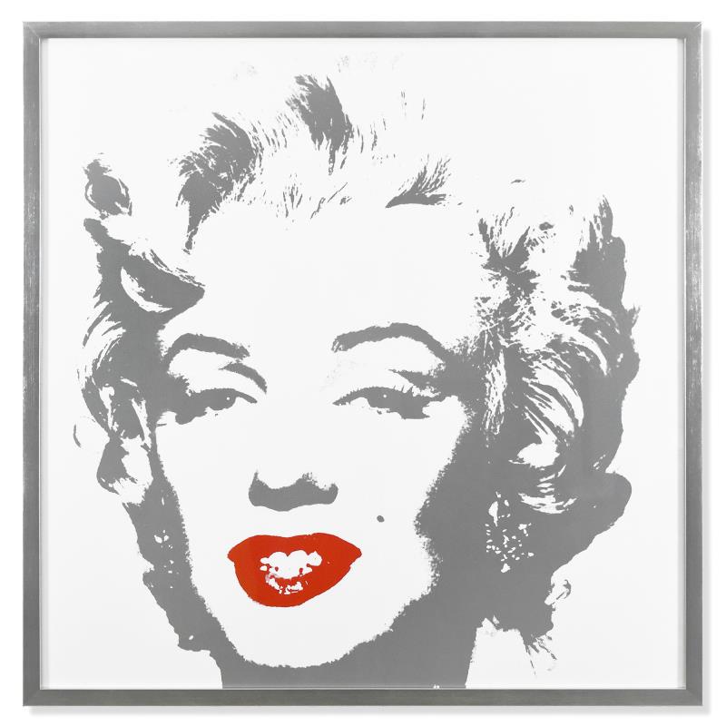 Golden Marilyn 11.35 by Warhol, Andy: Golden Marilyn 11.35 by Warhol, Andy. "Golden Marilyn 11.35" is a limited edition silk screen print on museum board from Sunday B Morning featuring the works of Andy Warhol. This piece comes framed. T