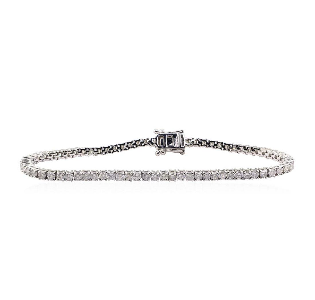 4.76 ctw Diamond Bracelet - 14KT White Gold: One 4.76ctw Diamond Bracelet - 14KT White Gold. IAS certified. See Appraisal for more details.