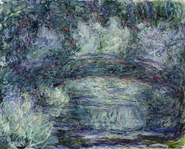 Claude Monet - Pont Japonais Japanilainen Silta: Artist: Claude Monet - Title: Pont Japonais Japanilainen Silta - Medium: Fine Art Reproduction Giclee on Canvas - Image Size: Approximately 16 inches x 20 inches - Unframed on Unstretched Canvas - Bio