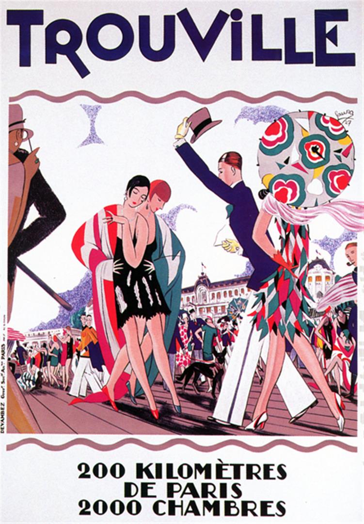 Anonymous - Trouville: Artist: Anonymous Title: Trouville Medium: Fine Art Reproduction Giclee on Canvas Image Size: Approximately 32 inches x 22.25 inches Unframed on Unstretched Canvas