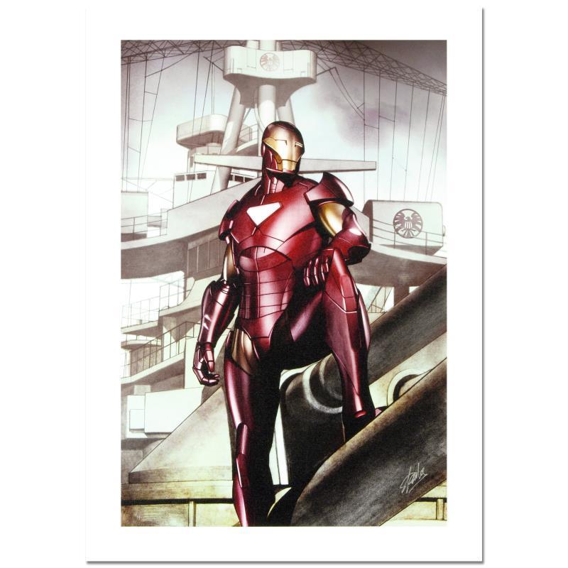 Iron Man: Director of S.H.I.E.L.D. #32 by Stan Lee -: A piece of comic book history, this limited edition print, drawn by Adi Granov, depicts the popular film version of the class Iron Man. While working for Marvel, Adi Granov has drawn covers for Spider