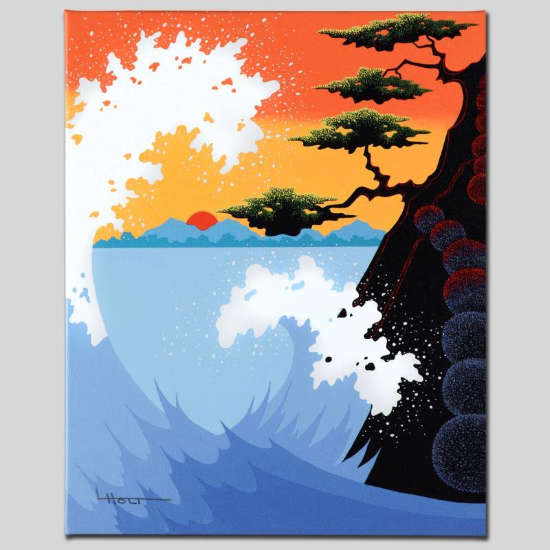 Sea Fantasy by Holt, Larissa: Larissa Holt, a student of distinguished artist Eyvind Earle(1916-2000), uses bold colors and breathtaking scenery to create images of Nature in her own unique style. "Sea Fantasy" is a limited editio