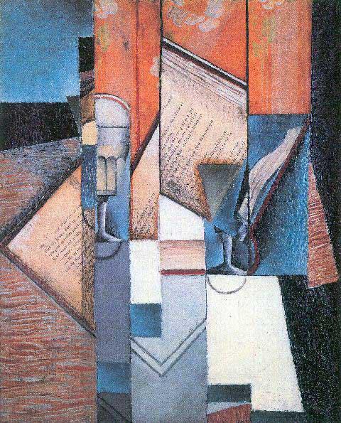 Juan Gris - The Book 2: Artist: Juan Gris - Title: The Book 2 - Medium: Fine Art Reproduction Giclee on Canvas - Image Size: Approximately 20 inches x 16 inches - Unframed on Unstretched Canvas - Biography: José Victoriano