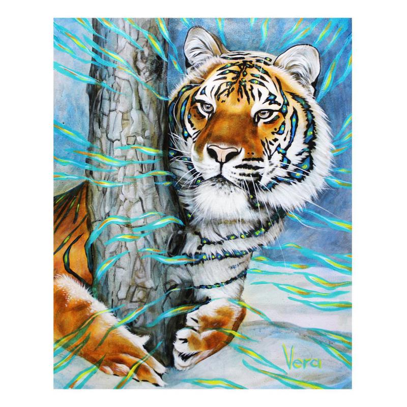 Winter Time by Goncharenko, Vera: Winter Time" is a limited edition giclee on canvas by Vera V. Goncharenko. Numbered and hand signed, this piece is accompanied by a letter of authenticity. Measures approximately 20" x 16