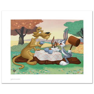How Many Lumps by Looney Tunes: "How Many Lumps" is a limited edition giclee on paper from Warner Bros., numbered with hologram seal of Authenticity. Also, includes Certificate of Authenticity! Measures approx. 20" x 16" (with
