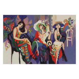 Three Graces by Maimon, Isaac: "Three Graces" is a limited edition serigraph on paper by Isaac Maimon, numbered and hand signed by the artist. Includes Letter of Authenticity. Measures approx. 13" x 9" (image).