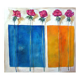 Coming Up Roses by Gogli, Lenner: "Coming Up Roses" is a limited edition giclee on canvas by Lenner Gogli, numbered and hand signed by the artist. Includes Letter of Authenticity. Measures approx. 20" x 16" (image).