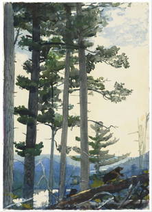 Homer - Old Settlers: Artist: Winslow Homer - Title: Old Settlers - Medium: Fine Art Giclee on Canvas - Image Size: Approximately 32 inches x 22.75 inches - Framed: Unframed on Unstretched Canvas - Biography: Winslow
