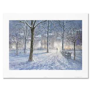 Evensong by Peter Ellenshaw (1913-2007): "Evensong" is a limited edition lithograph on paper by Peter Ellenshaw (1913-2007), numbered and hand signed by the artist. Includes Letter of Authenticity. Measures approx. 32" x 24" (border), 27.5"