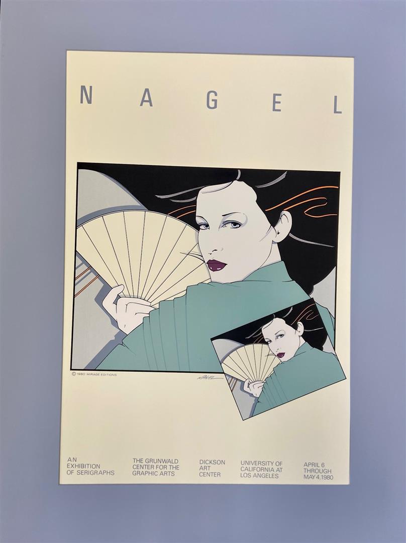 Patrick Nagel May 1980 Exhibit poster: Patrick Nagel's unsigned serigraph Commemorating his 1980 Exhibition.