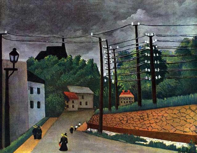 Rousseau - Malakoff: Artist: Henri Julien Felix Rousseau - Title: Malakoff - Medium: Fine Art Reproduction Giclee on Canvas - Image Size: Approximately 15.5 inches x 20 inches - Unframed on Unstretched Canvas - Biography: