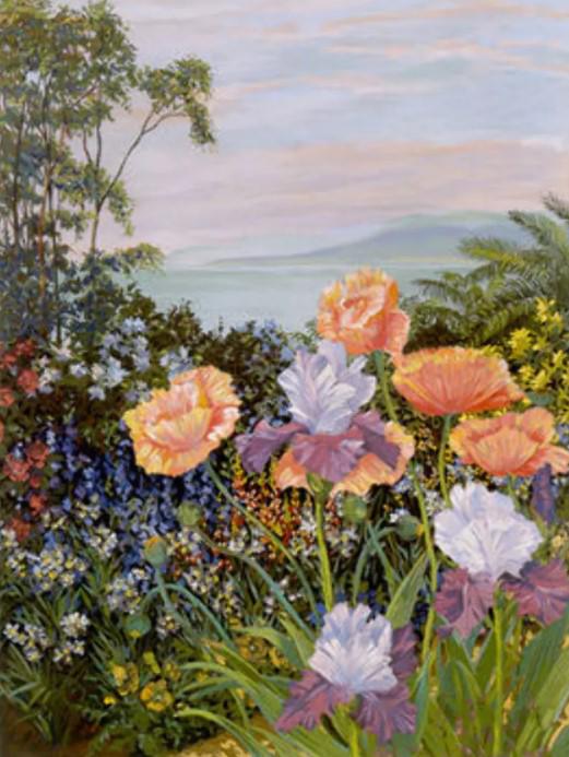 Botanical Bay by John Powell on paper: Serigraph on paper, 24 x 18, unframed w/COA