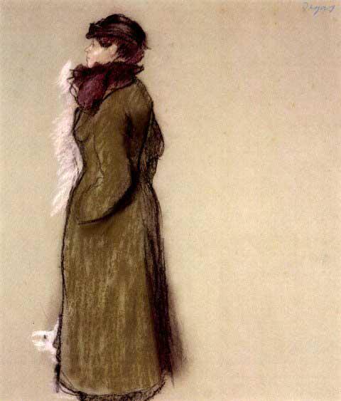 Edgar Degas - Portrait Of Ellen Andree: Artist: Degas - Title: Portrait Of Ellen Andree - Medium: Fine Art Reproduction Giclee on Archival Canvas - Image Size: Approximately 20 inches x 17 inches - Framed: Unframed on Unstretched Canvas - E