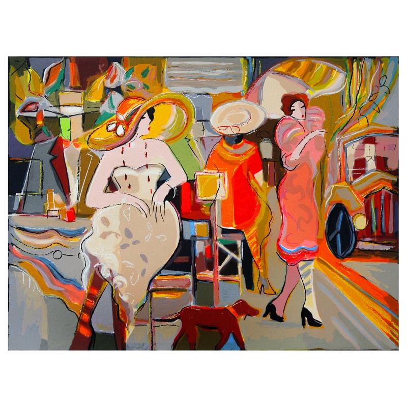 Elite Boulevard by Maimon, Isaac: Elite Boulevard by Maimon, Isaac. "Elite Boulevard" is a limited edition serigraph on paper by Isaac Maimon, numbered and hand signed by the artist. Includes Letter of Authenticity. Measures approx. 2