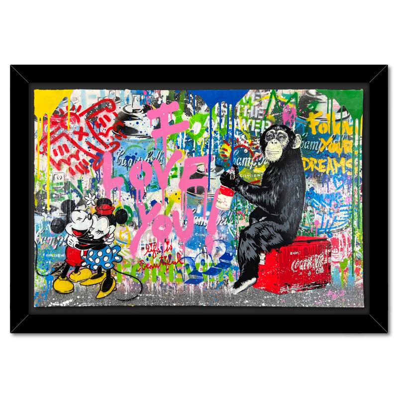 Everyday Life by Mr Brainwash Original: Everyday Life by Mr Brainwash Original. All available information is listed in the description and shown in the photo. "Everyday Life" is a mixed media original on deckle edge paper by Mr. Brainwash, 