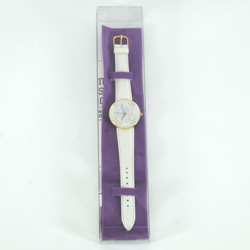 Peter Max Watch by Peter Max: Peter Max Watch by Peter Max. This is a vintage Peter Max wrist watch created for the Japanese market in 1991. This watch comes in the original packaging and with paperwork. Due to the age of the watc