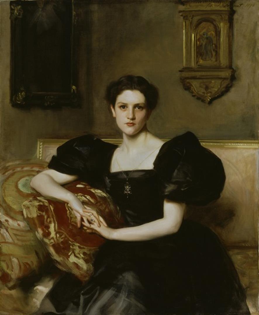 Sargent - Elizabeth Winthrop Chanler: Artist: John Singer Sargent - Title: Elizabeth Winthrop Chanler - Medium: Fine Art Giclee on Canvas - Image Size: Approximately 20 inches x 16.5 inches - Framed: Unframed on Unstretched Canvas - Sarge