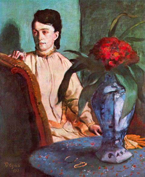 Edgar Degas - Seated Woman: Artist: Degas - Title: Seated Woman - Medium: Fine Art Reproduction Giclee on Archival Canvas - Image Size: Approximately 20 inches x 16.25 inches - Framed: Unframed on Unstretched Canvas - Edgar Dega