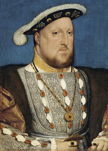 Hans Holbein - Portrait of Henry VIII of England: Artist: Hans Holbein - Title: Portrait of Henry VIII of England - Medium: Fine Art Reproduction Giclee on Canvas - Image Size: Approximately 32 inches x 22.75 inches - Unframed on Unstretched Canvas -
