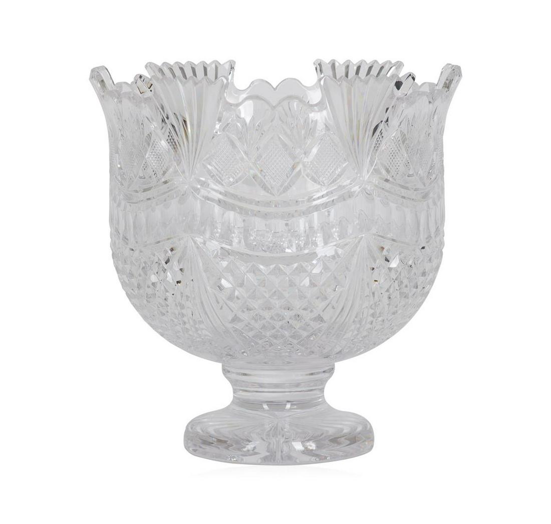 Waterford Connolly Pallas Crystal Punch Bowl: This House of Waterford Serveware, John Connolly Pallas Crystal Punch Bowl measure 10 ¼" high by 9 7/8" width - Excellent condition!!