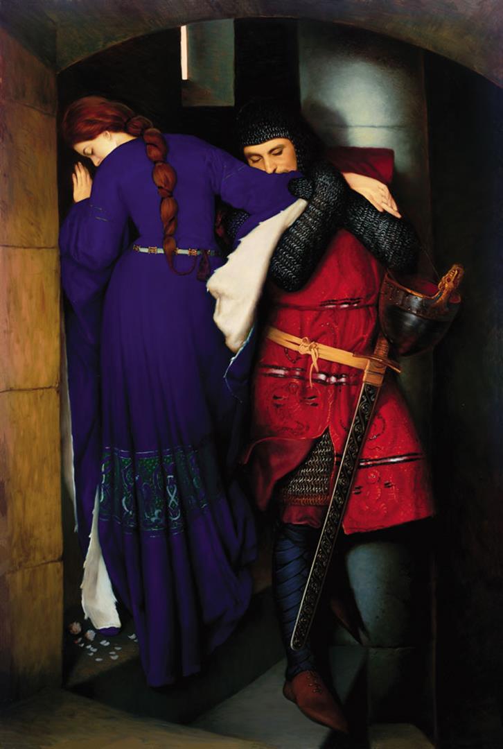 Frederick Burton Meeting On The Turret Stairs Mar 12, 2023 Federal Assets Auctioneers in CA