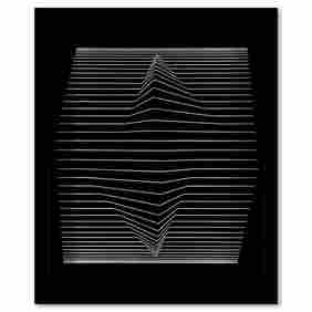 Ilile - II de la serie Ondulatoires by Vasarely (1908-1997) (1 of 1)