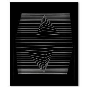 Ilile - II de la serie Ondulatoires by Vasarely (1908-1997) (1 of 1)