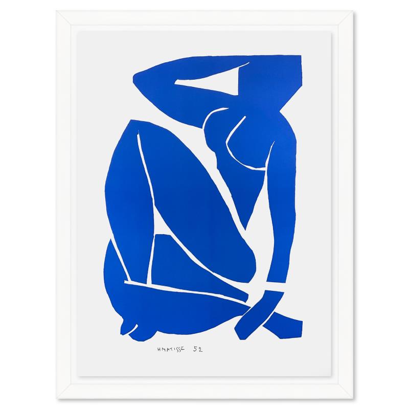 Nu Bleu III By Henri Matisse (1869-1954): Nu Bleu III By Henri Matisse (1869-1954). "Nu Bleu III" is a limited edition lithograph by Henri Matisse (1869-1954) bearing the plate signature of the artist. This piece comes from an edition of 200 