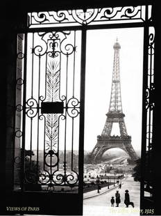 Sally Gall - Views of Paris: Artist: Sally Gall Title: Views of Paris Medium: Fine Art Reproduction Giclee on Canvas Image Size: Approximately 26.75 inches x 20 inches Unframed on Unstretched Canvas Biography: Sally Gall is known