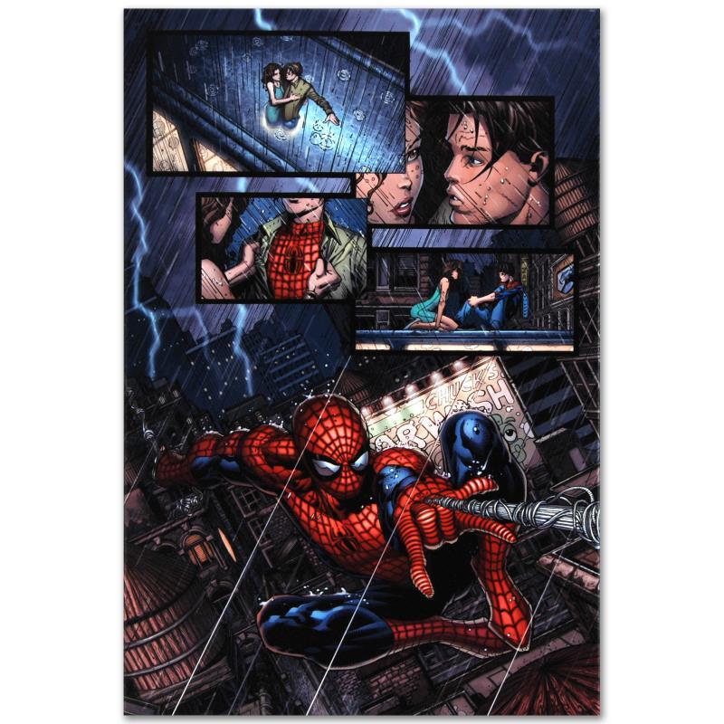 Ultimatum #1 by Marvel Comics: A piece of comic book history, this limited edition, from original art by David Finch,depicts Spider-Man in action. In 2003, Finch came to Marvel Comics for a year-long arc on Ultimate X-Men, after wh