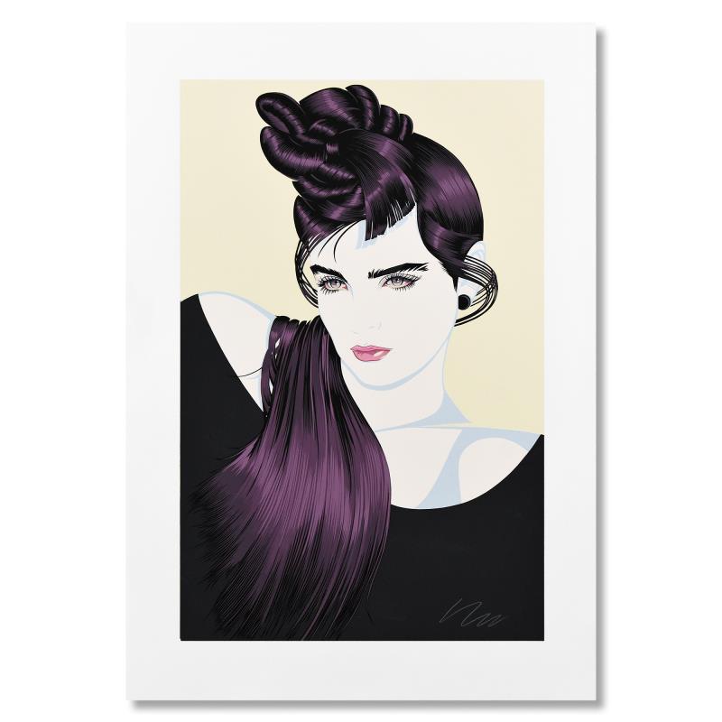Ashley by Robert Blue (1946-1998): "Ashley" is a limited edition serigraph on paper by Robert Blue (1946-1998), numbered and hand signed by the artist. Includes Letter of Authenticity. Measures approx. 24" x 33.5" (border), 18" x 28" (