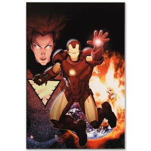 Iron Age: Alpha #1 by Marvel Comics: A piece of comic book history, this limited edition, from original art by Ariel Olivetti, depicts Iron Man raring to go! Ariel Olivetti's first work with Marvel was The Last Avengers Story in 1995. Si