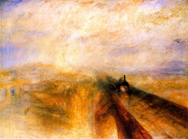 Joseph Mallord William Turner - Rain Steam and Speed the Great Western: Artist: Joseph Mallord William Turner - Title: Rain Steam and Speed the Great Western - Medium: Fine Art Reproduction Giclee on Canvas - Image Size: Approximately 14.75 inches x 20 inches - Unframed o