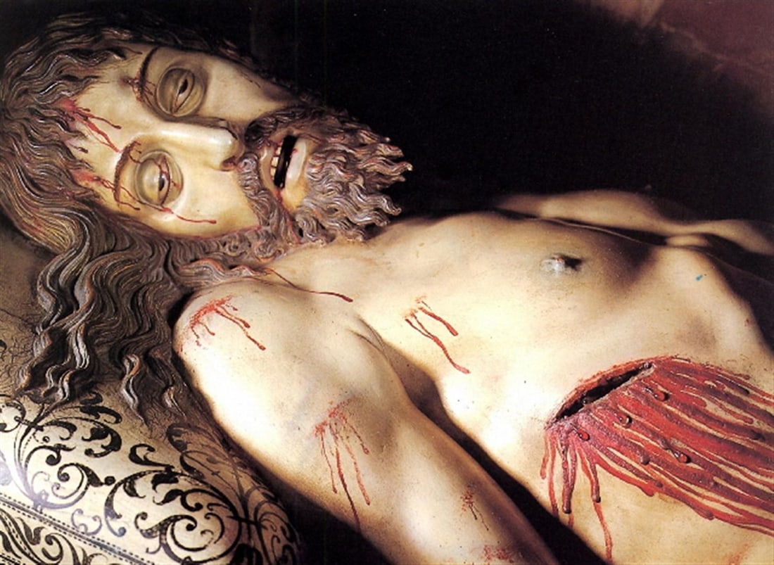Vasco Fernandez - Corpse of Christ: Artist: Vasco Fernandez - Title: Corpse of Christ - Medium: Fine Art Giclee on Canvas - Image Size: Approximately 32 inches x 23.5 inches - Unframed on Unstretched Canvas - Biography: Vasco Fernandez 