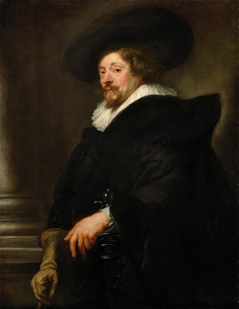 Sir Peter Paul Rubens - Self-Portrait: Artist: Sir Peter Paul Rubens - Title: Self-Portrait - Medium: Fine Art Reproduction Giclee on Canvas - Image Size: Approximately 32 inches x 24.75 inches - Unframed on Unstretched Canvas - Biography: