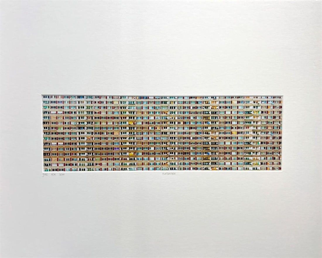 Jens Vom Dorp Germany Plattenleben Architecture Modern: Jens Vom Dorp Germany Plattenleben YellowKorner Certified Photograph. Certificate of Authenticity from YellowKorner affixed to the back. Matted Dimensions 16"x20". Protected with Clear Mylar Sleeve.