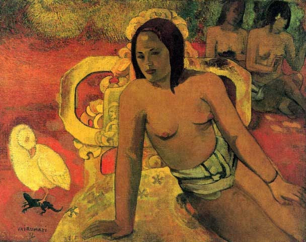 Paul Gauguin - Vairumati: Artist: Paul Gauguin - Title: Vairumati - Medium: Fine Art Reproduction Giclee on Canvas - Image Size: Approximately 15.75 inches x 20 inches - Unframed on Unstretched Canvas - Biography: French post-